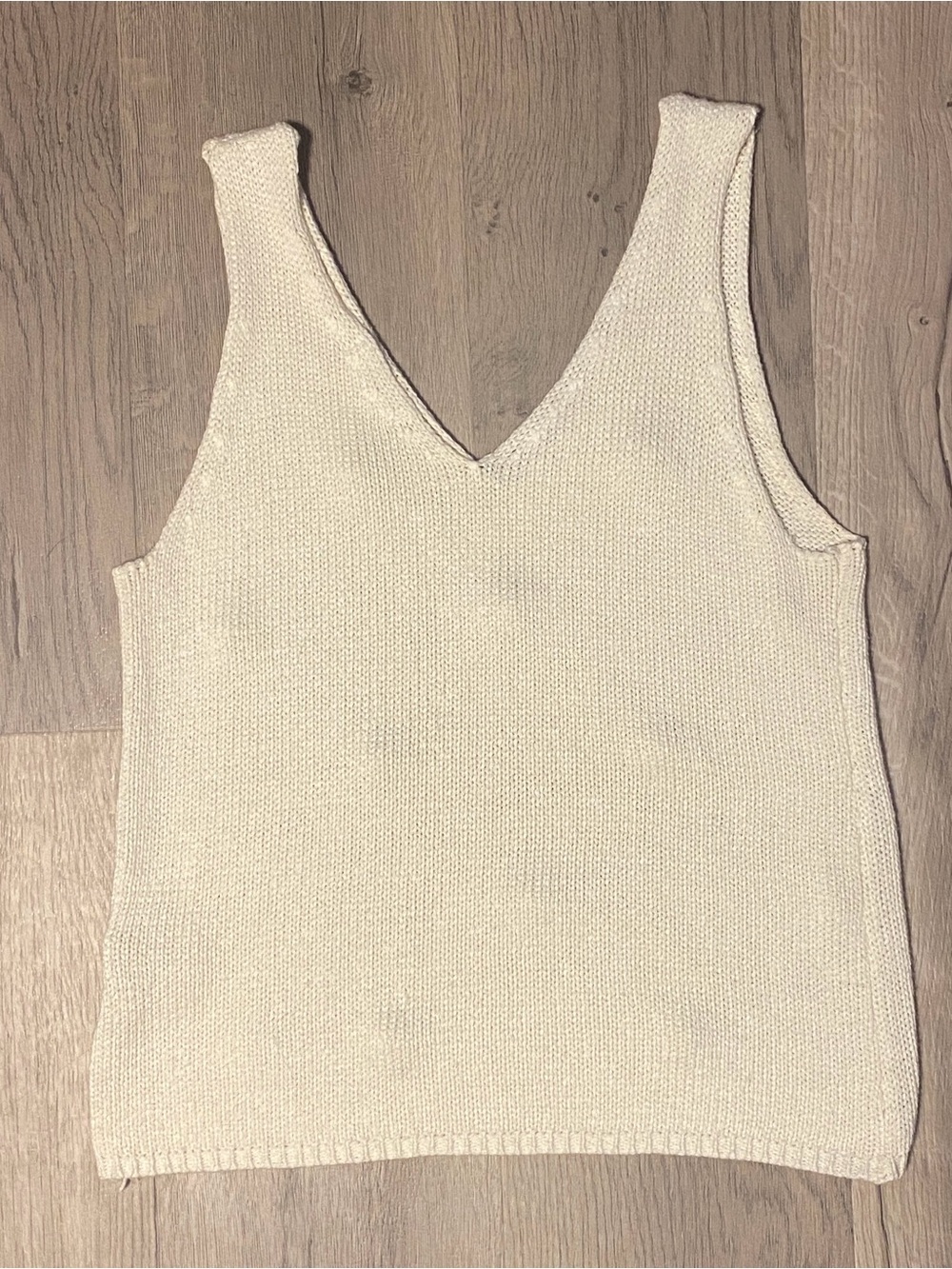White Sweater Tank - Picture 3 of 4